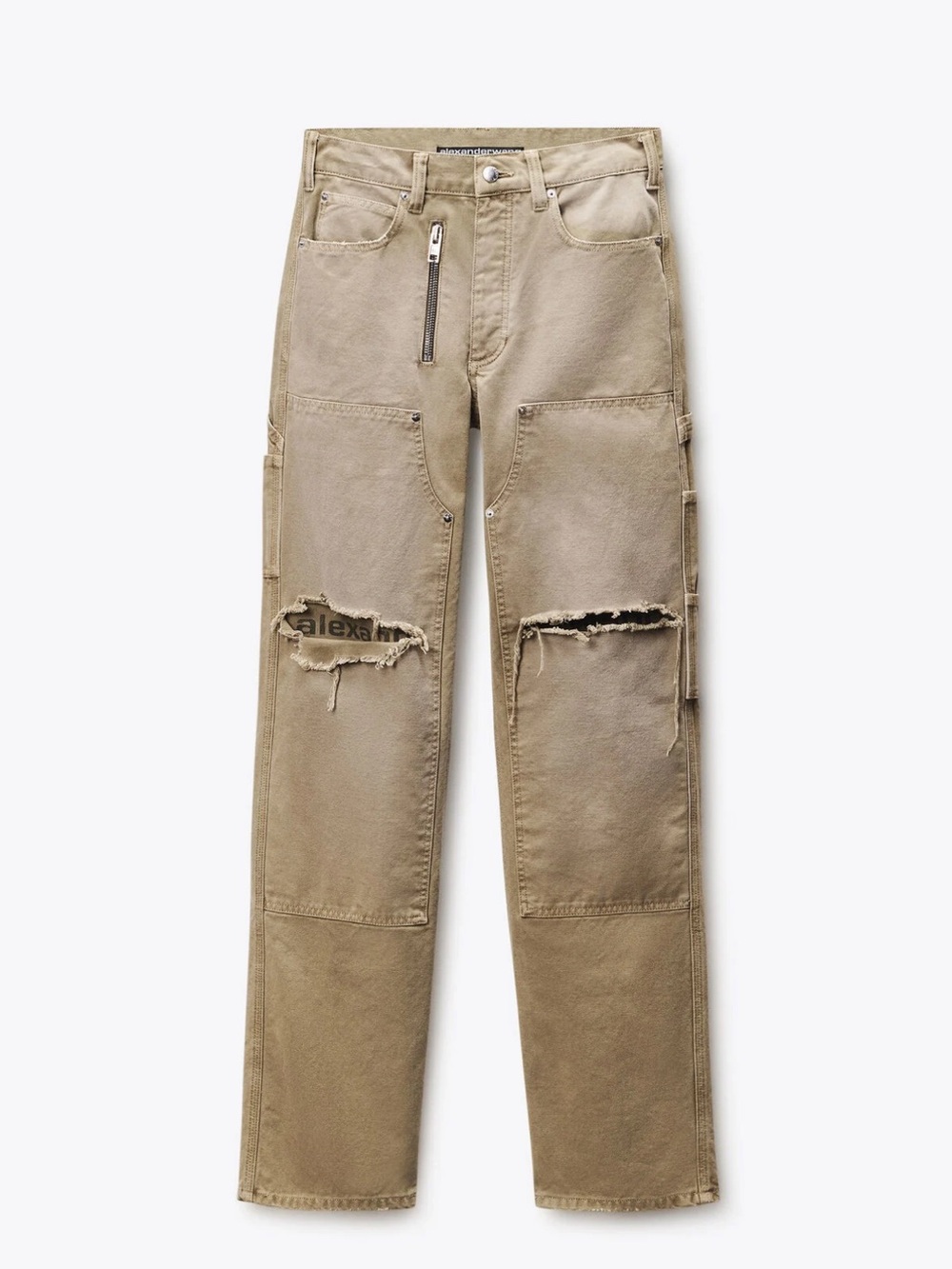 Like New Authentic Alexander Wang Zip Mid-Rise Carpenter Pants